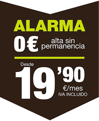 Alarma, 0€ de alta, sin permanencia