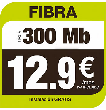 Fibra 300 Mb - 12,90 €