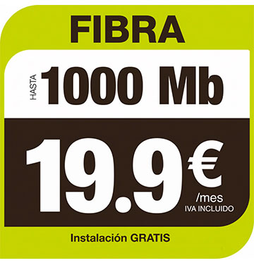 Fibra 1000 Mb - 19,90 €
